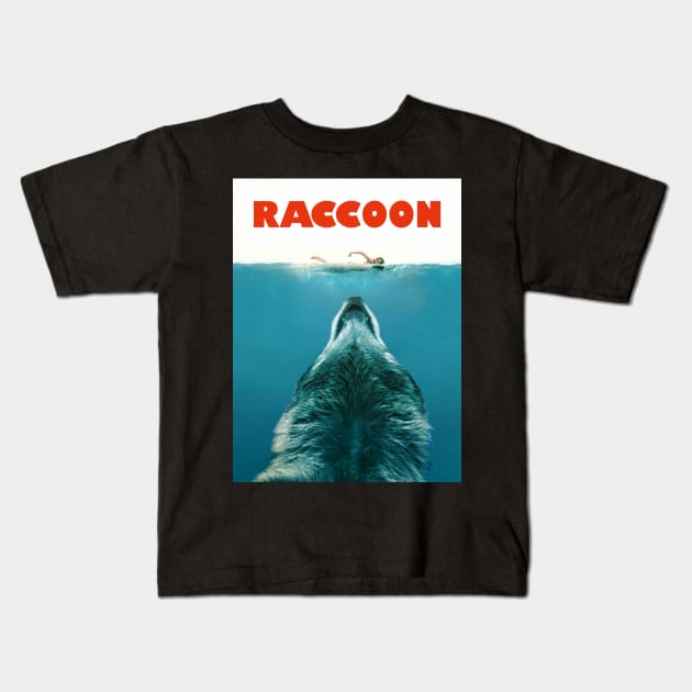 Raccoon Kids T-Shirt by bucketthetrashpanda